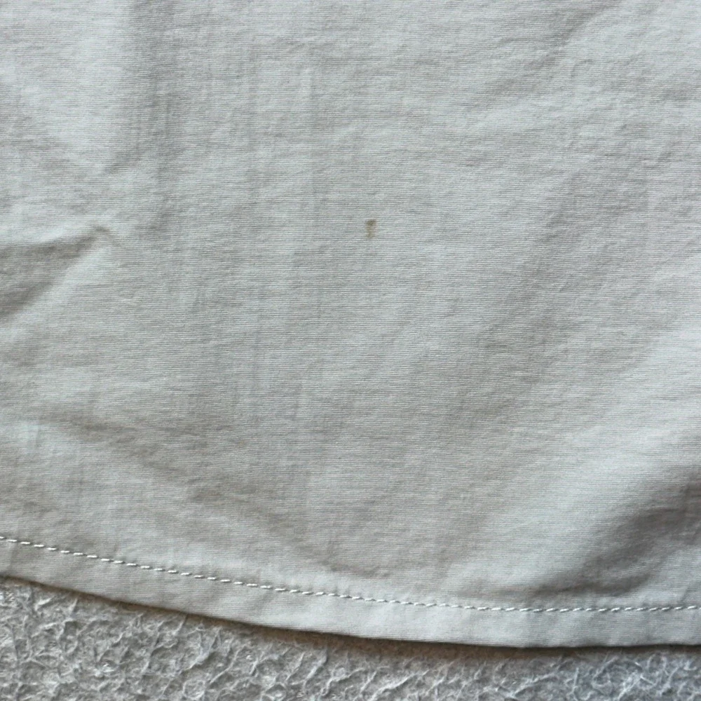 The North Face Shirt Mens XXL Tan Button Up Hiking Long Sleeve Nylon Roll Tab